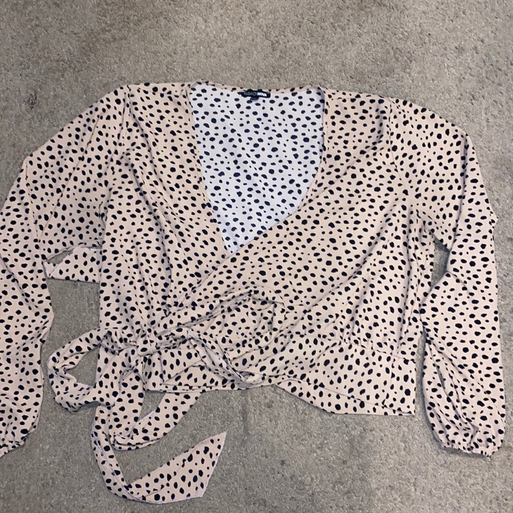 Fashion Nova Wrap Top